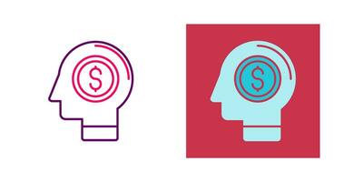 Money Thinking Vector Icon