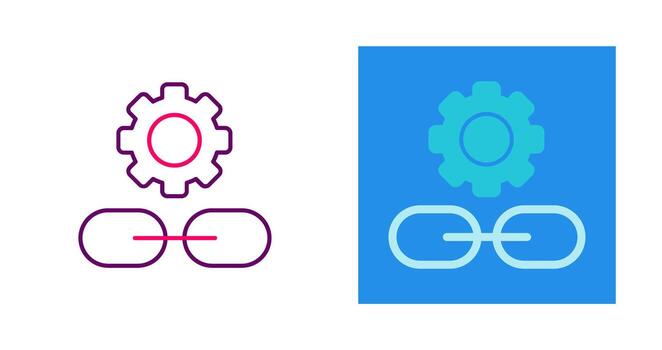 Link Setting Vector Icon
