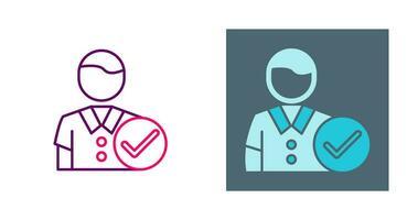 Man Accept Vector Icon