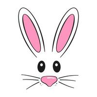 Easter bunny. Cartoon vector