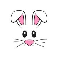 Easter bunny. Cartoon vector