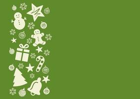 Green Christmas background vector