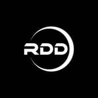 RDD Letter Logo Design, Inspiration for a Unique Identity. Modern Elegance and Creative Design. Watermark Your Success with the Striking this Logo. vector