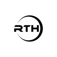 RTH Letter Logo Design, Inspiration for a Unique Identity. Modern Elegance and Creative Design. Watermark Your Success with the Striking this Logo. vector