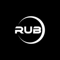 RUB Letter Logo Design, Inspiration for a Unique Identity. Modern Elegance and Creative Design. Watermark Your Success with the Striking this Logo. vector