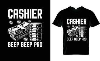 cashier beep beep pro colorful Graphic T-Shirt,  t-shirt print mockup vector