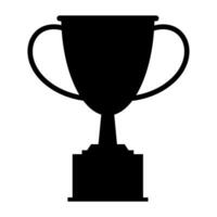 ganador oro taza negro icono vector