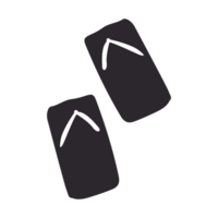 japansk trä- sandal png