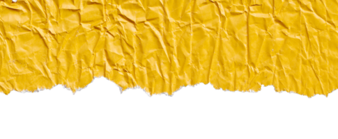 abstract yellow tear paper isolated png