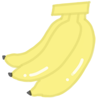 water color of bananas png