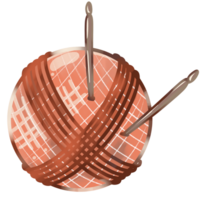 Ball of Knitting Wool Illustration png