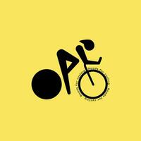 vector ilustración de ciclismo