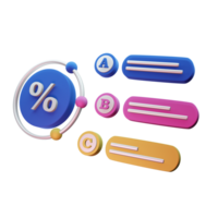Option Diagram 3D Icon For Business png