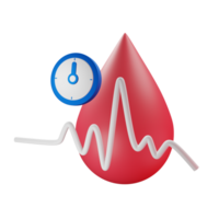 Blut Druck medizinisch 3d Symbol png