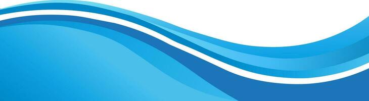 Blue and white business wave banner background vector