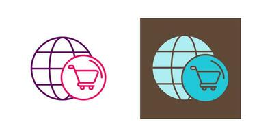 World Cart Vector Icon