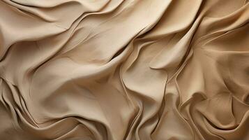 Generative AI, ivory and beige modelling clay, gypsum or ceramic background and texture, curls and flowing forms photo