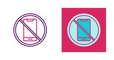 No Cell Phone Vector Icon