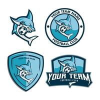 Shark Soccer Logo vector