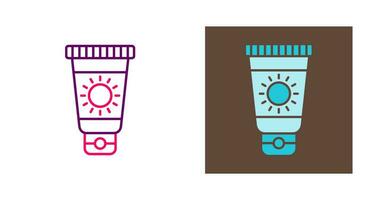 Sun Cream Vector Icon