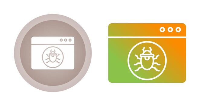 Website Attack Vector Icon