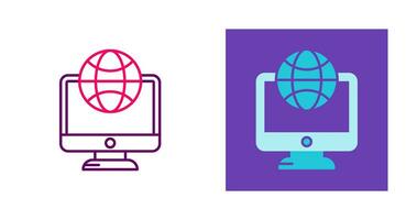 Lcd Globe Vector Icon