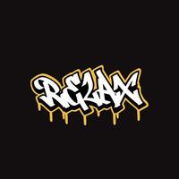 graffiti vector tagging letter word text street art mural hand draw