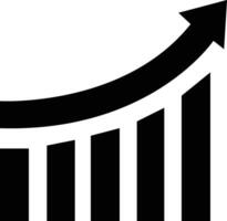 Growth icon. Profit growing icon. Growing graph symbol. Arrow graph. Finance bar chart. Increase progress Vector