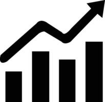 Growth icon. Profit growing icon. Growing graph symbol. Arrow graph. Finance bar chart. Increase progress Vector