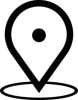 Location icon. Map pin sign. location pin place marker. Map marker pointer icon. Location indicator GPS location symbol. Vector icon