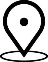 Location icon. Map pin sign. location pin place marker. Map marker pointer icon. Location indicator GPS location symbol. Vector icon