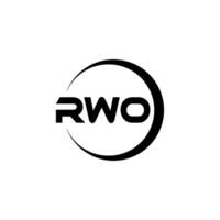 RWO Letter Logo Design, Inspiration for a Unique Identity. Modern Elegance and Creative Design. Watermark Your Success with the Striking this Logo. vector