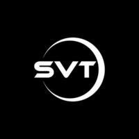 SVT Letter Logo Design, Inspiration for a Unique Identity. Modern Elegance and Creative Design. Watermark Your Success with the Striking this Logo. vector
