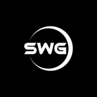swg letra logo diseño, inspiración para un único identidad. moderno elegancia y creativo diseño. filigrana tu éxito con el sorprendentes esta logo. vector