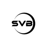 SVB Letter Logo Design, Inspiration for a Unique Identity. Modern Elegance and Creative Design. Watermark Your Success with the Striking this Logo. vector