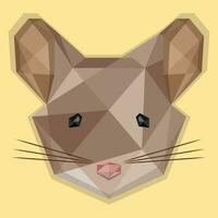 polygonal mouse vector illustration