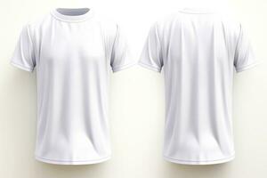 Mockup sports football team uniforms white shirt, Generative AI illustration photo