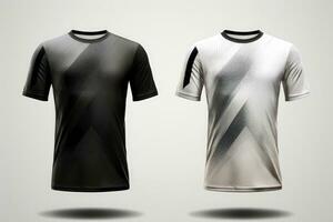 Mockup sports football team uniforms multicolors shirt, Generative AI illustration photo