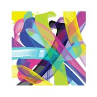 wall painting abstract mural street art packaging color splash background vector