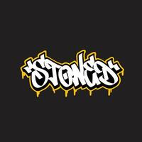 graffiti vector tagging letter word text street art mural hand draw