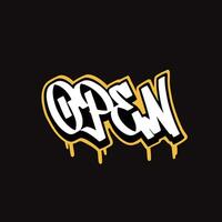 graffiti vector tagging letter word text street art mural hand draw