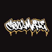 graffiti vector tagging letter word text street art mural hand draw