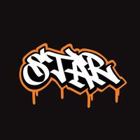 graffiti vector tagging letter word text street art mural hand draw