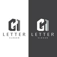 Minimal Initial GH Letter Logo, Modern And Luxury Icon Vector Template Element