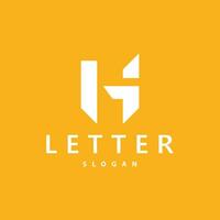 Minimal Initial GH Letter Logo, Modern And Luxury Icon Vector Template Element