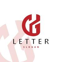 Minimal Initial GH Letter Logo, Modern And Luxury Icon Vector Template Element