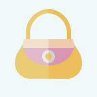 Icon Bag. related to Indigenous People symbol. flat style. simple design editable. simple illustration vector