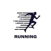 Running people vector template