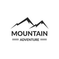 Mountain peak vector logo