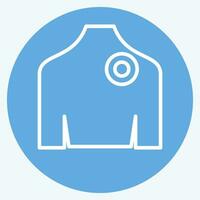 Icon Back Pain 1. related to Body Ache symbol. blue eyes style. simple design editable. simple illustration vector